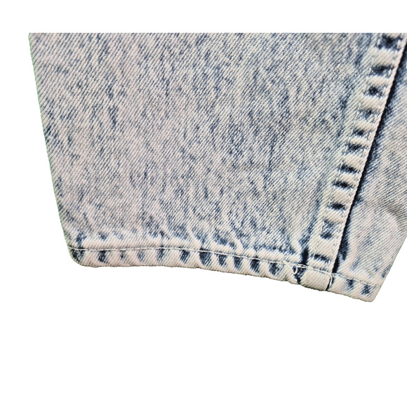 Vintage Style Acid Wash Mom Jeans High Waist Tapered Leg Distressed 80s 90s Sz11 - Picture 5 of 12